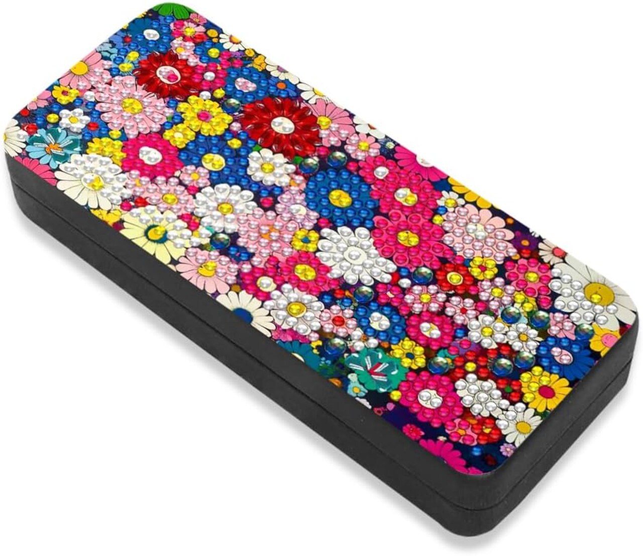 5D Diamond Art Kit – DIY Eyeglasses Case Gem Painting for Adult Beginners